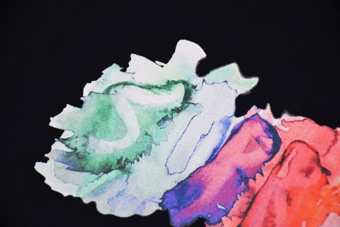 Supreme 23SS WATERCOLOR TEE 水墨彩色字母印花短袖T恤