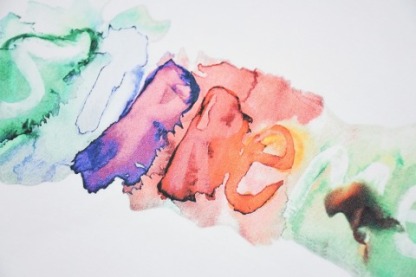 Supreme 23SS WATERCOLOR TEE 水墨彩色字母印花短袖T恤