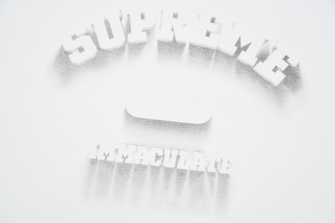 Supreme  24ss Shadow Tee 影子 立体Logo 短袖T恤