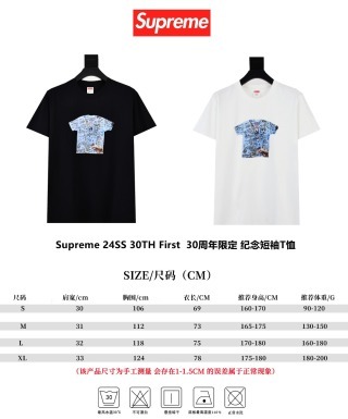 Supreme 24ss 30TH First  30周年限定 纪念短袖T恤 