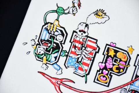 [Copy]Supreme 24ss  MISS PIGGY 朱小姐 印花 短袖T恤Supreme 24ss VARSITY 卡通logo字母印花 短袖T恤