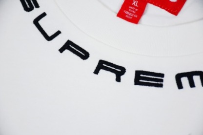 Supreme 23fw COLLAR LOGO L/S TOP 刺绣 长袖T恤