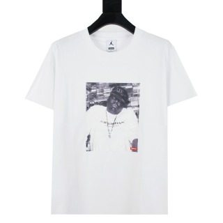 Supreme X Air JORDAN  AJ乔丹联名款 BIG GIE TOP短袖T恤人物印花短袖T恤