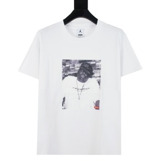 Supreme X Air JORDAN  AJ乔丹联名款 BIG GIE TOP短袖T恤人物印花短袖T恤