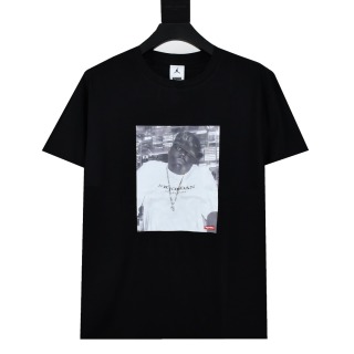 Supreme X Air JORDAN  AJ乔丹联名款 BIG GIE TOP短袖T恤人物印花短袖T恤