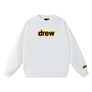 drew house經典款笑臉字母毛圈圓領衛衣