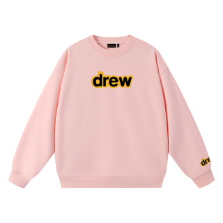 drew house經典款笑臉字母毛圈圓領衛衣