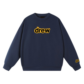 drew house經典款笑臉字母毛圈圓領衛衣