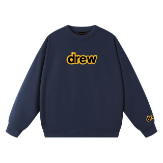 drew house經典款笑臉字母毛圈圓領衛衣
