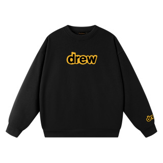 drew house經典款笑臉字母毛圈圓領衛衣