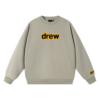 drew house經典款笑臉字母毛圈圓領衛衣