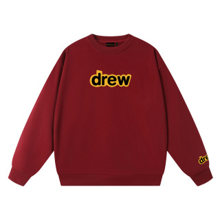 drew house經典款笑臉字母毛圈圓領衛衣