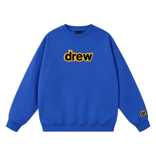 drew house經典款笑臉字母毛圈圓領衛衣