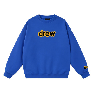 drew house經典款笑臉字母毛圈圓領衛衣