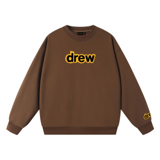 drew house經典款笑臉字母毛圈圓領衛衣
