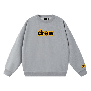 drew house經典款笑臉字母毛圈圓領衛衣