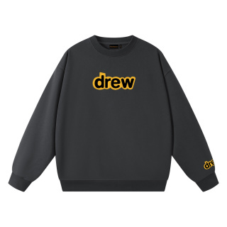 drew house經典款笑臉字母毛圈圓領衛衣