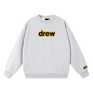 drew house經典款笑臉字母毛圈圓領衛衣