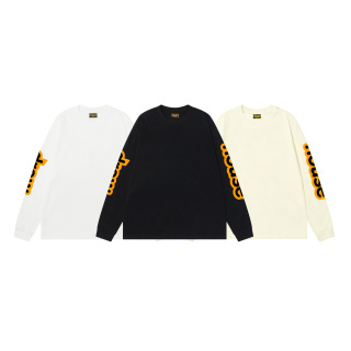 drew house麒麟臂字母印花笑臉長袖T恤