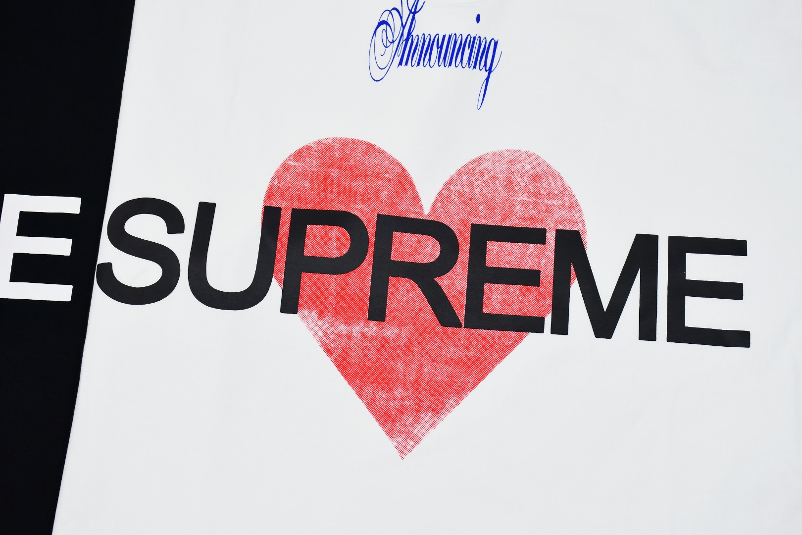 Supreme 25ss Announcing 爱心Logo印花短袖T恤