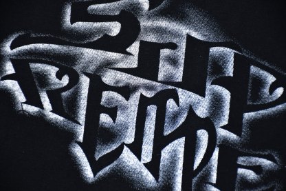 Supreme 24FW 字母喷漆涂鸦印花短袖T恤