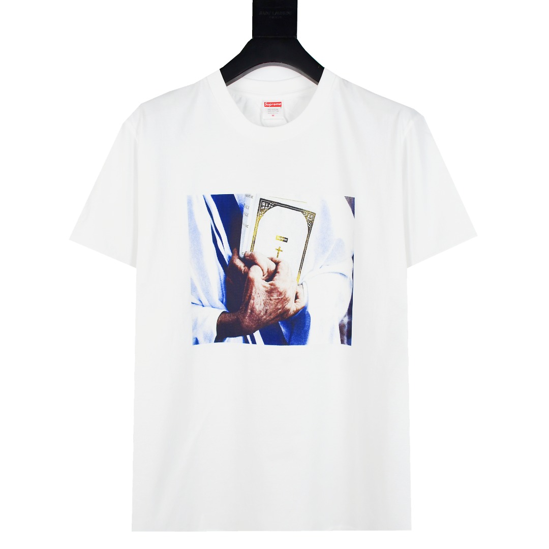 Supreme 19fw Week 7 Bible Tee 圣经短袖
