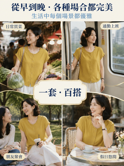 復古顯瘦百搭短袖