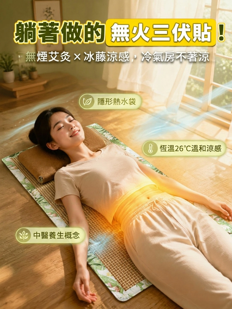 【夏日養生】無菸艾草暖身涼蓆