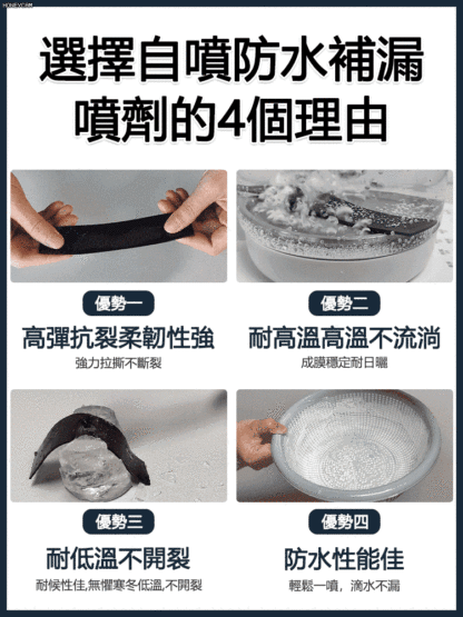 【管用50年】自噴式防水堵漏噴劑