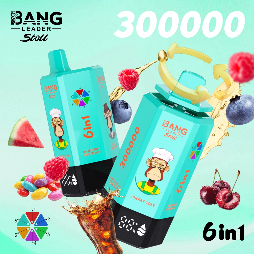 BANG Leader Stoll 300K 6in1｜最大300,000パフ・6フレーバー