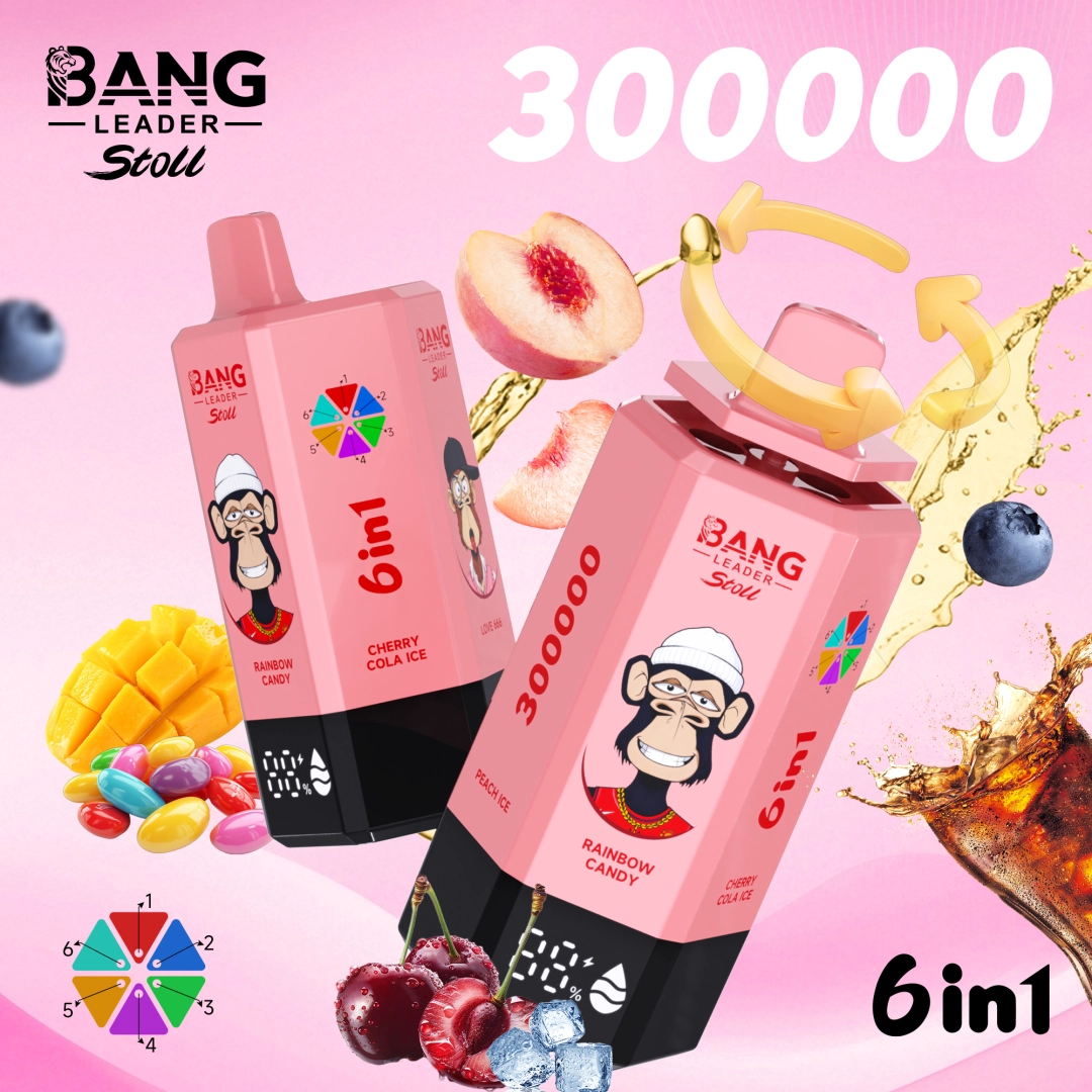 BANG Leader Stoll 300K 6in1｜最大300,000パフ・6フレーバー