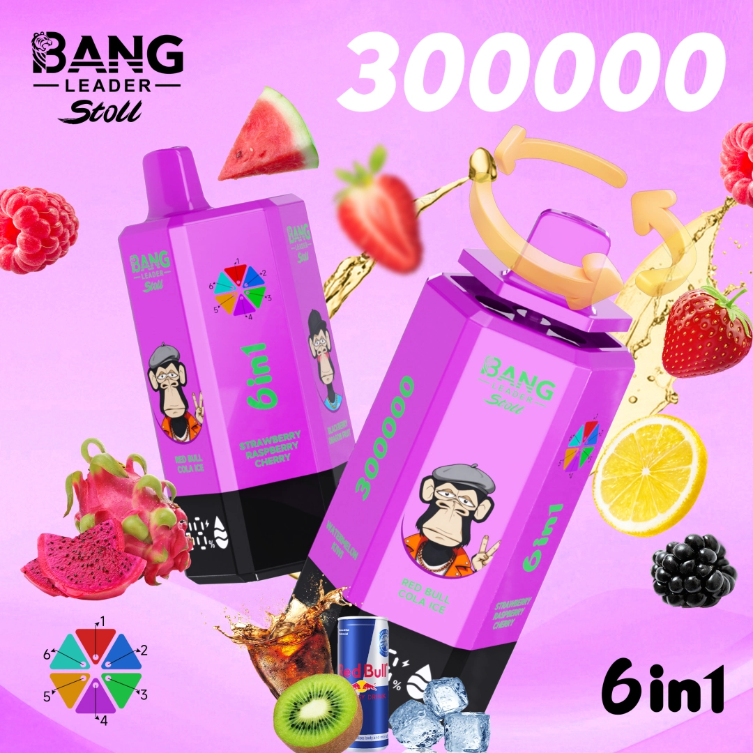 BANG Leader Stoll 300K 6in1｜最大300,000パフ・6フレーバー