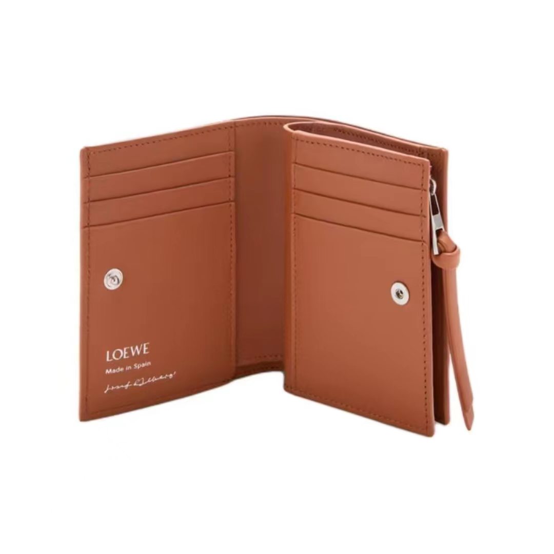 LOEWE x Albers コラボ スクエアパターン カーフレザー ウォレット