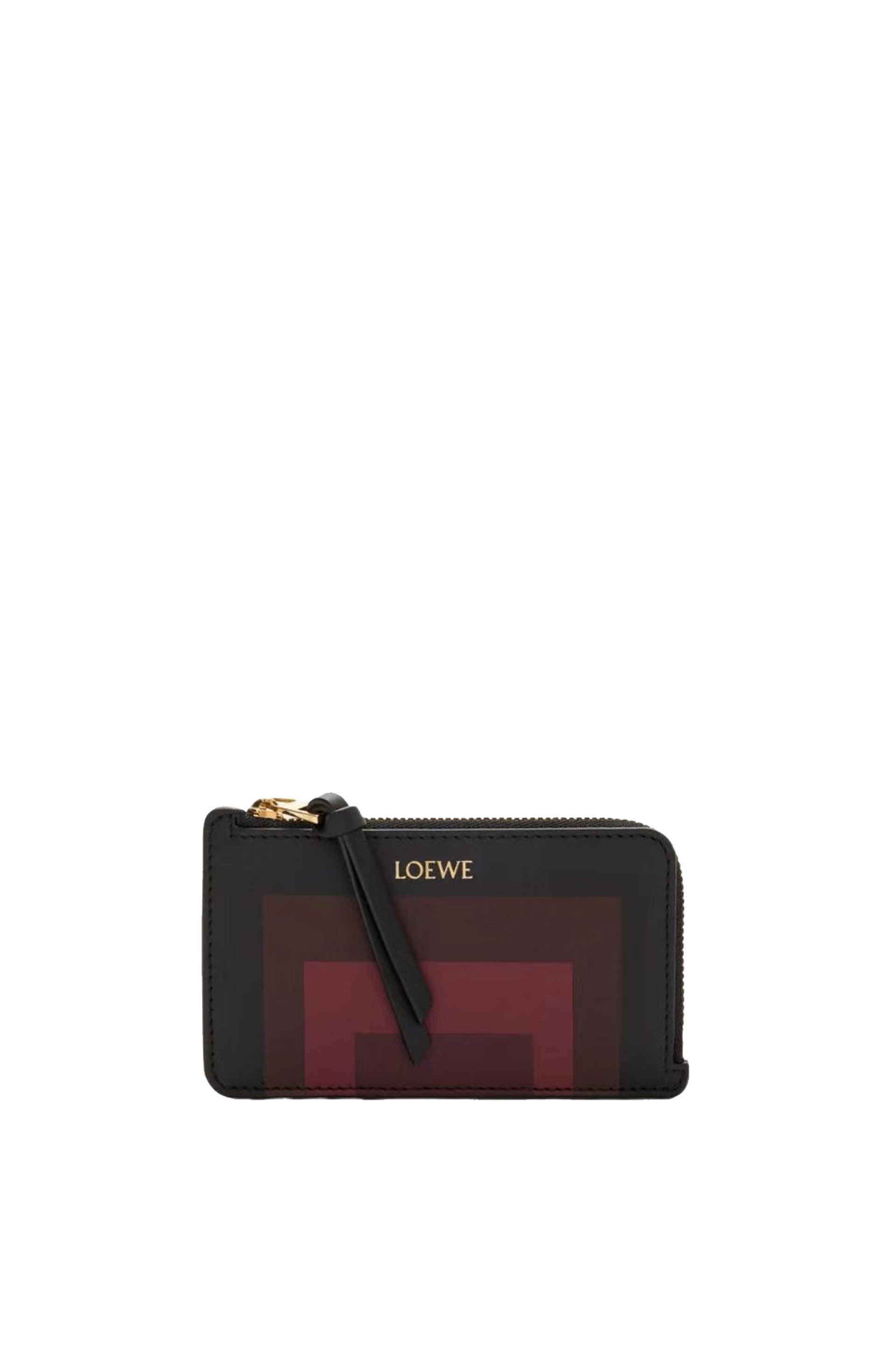 LOEWE x Albers コラボ スクエアパターン カーフレザー ウォレット