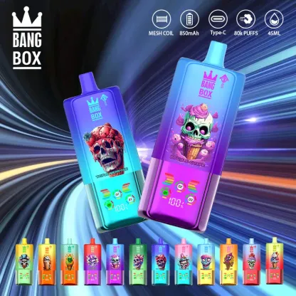 BANG BOX 80000 Puffs 3 in1 Flavor Disposable Vape - Strawberry Vanilla Cola & Sour Apple Raspberry & Lemon Lime