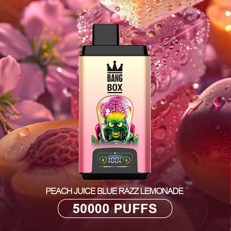 BANG BOX 50000 Puffs Double Flavor Disposable Vape-Peach Juice & Blue