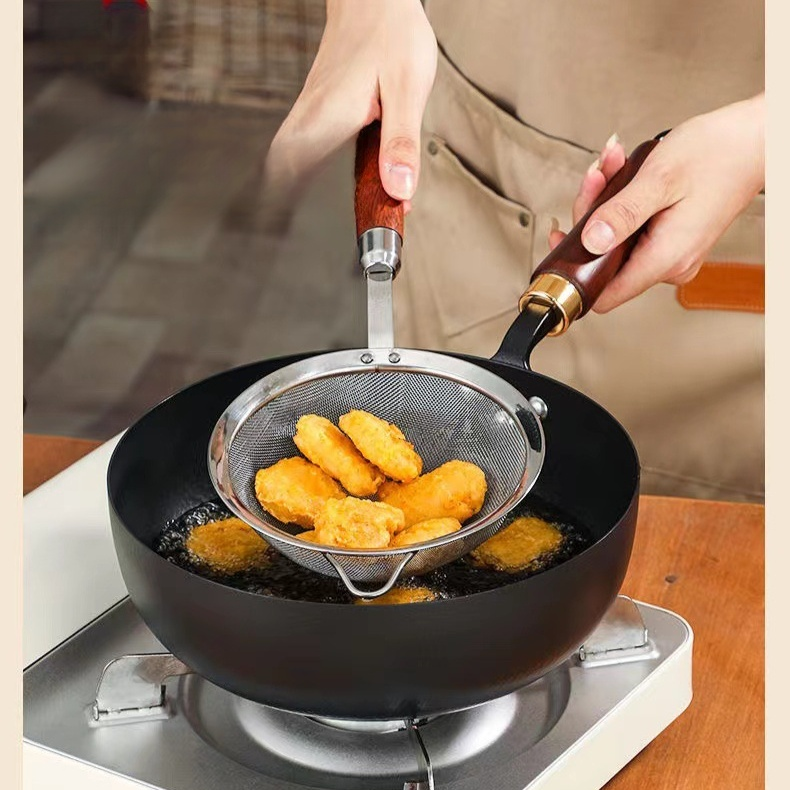 不沾鍋熟鐵炒菜鍋