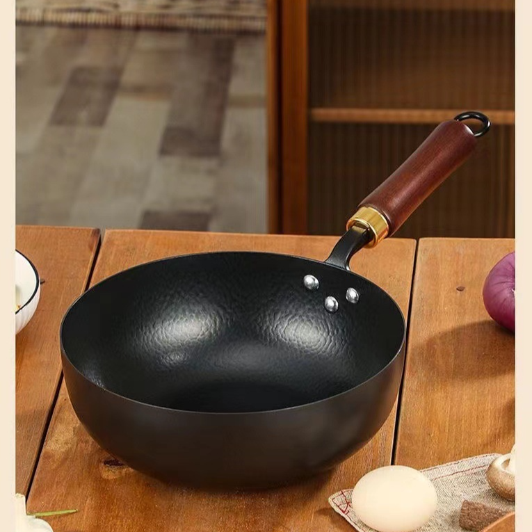 不沾鍋熟鐵炒菜鍋