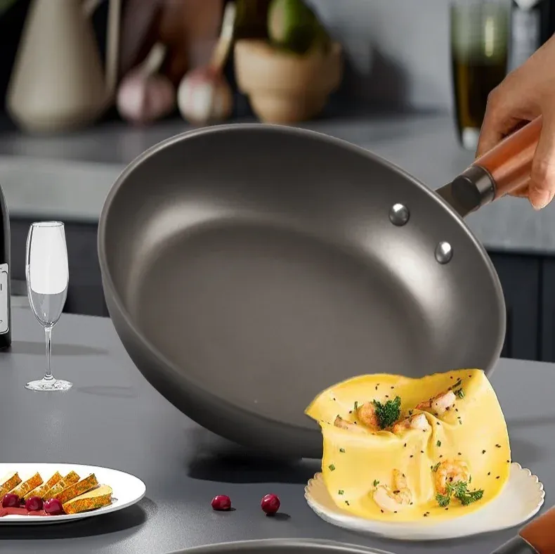 純鈦不沾鍋 多用途平底煎鍋 電磁爐煎牛排煎蛋鍋 煎鍋總管 多功能不沾鍋