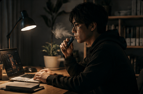 深夜の作業のお供に