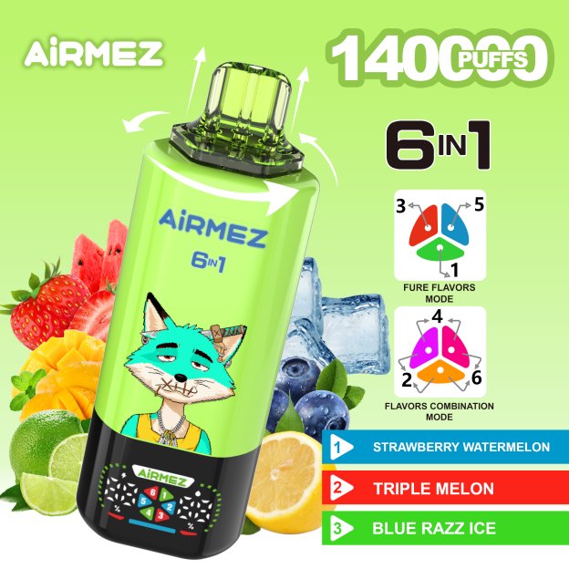 Airmez FOX 140000 Puffs 6 IN 1