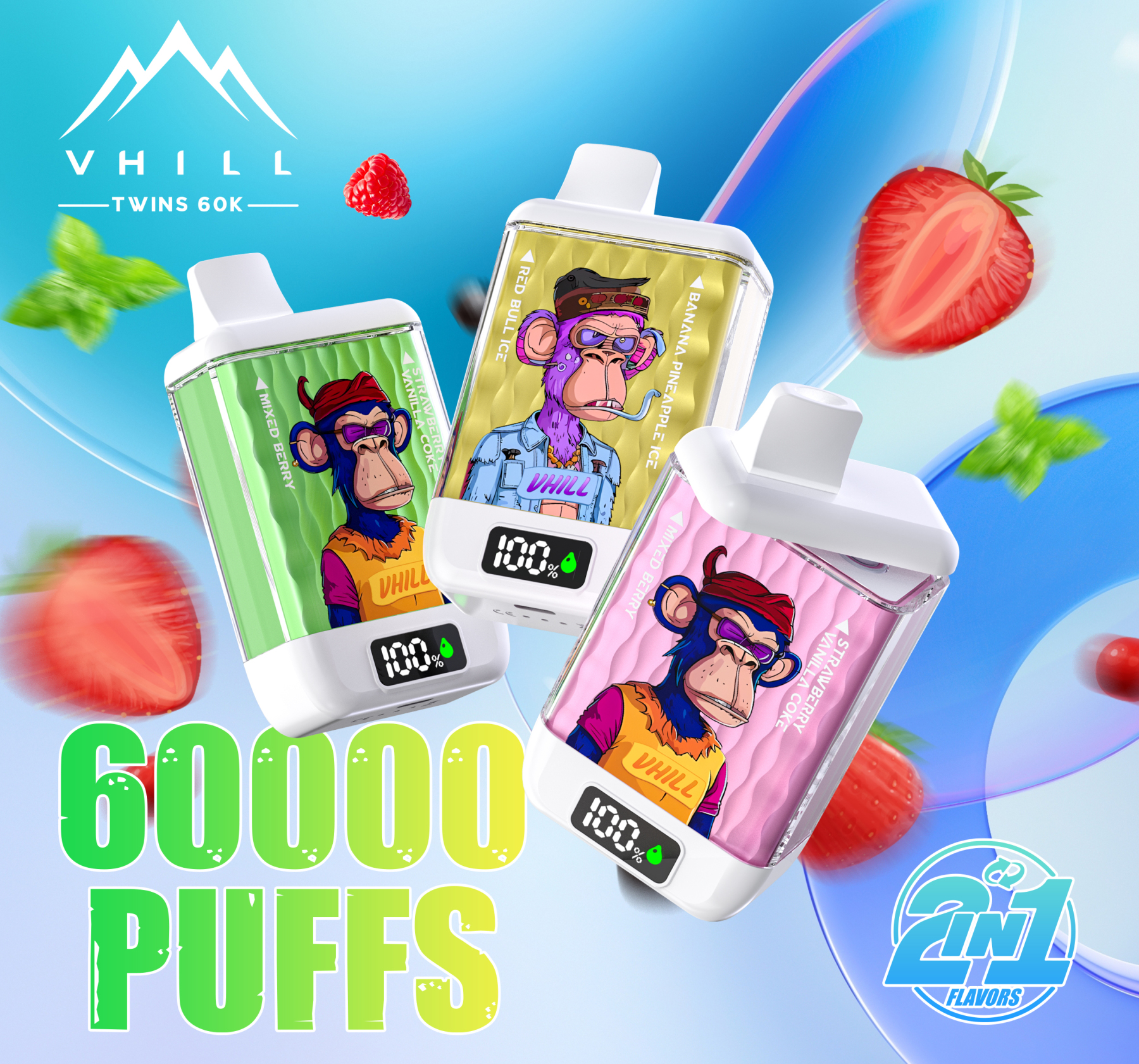 VHILL Twins 60000 Puffs