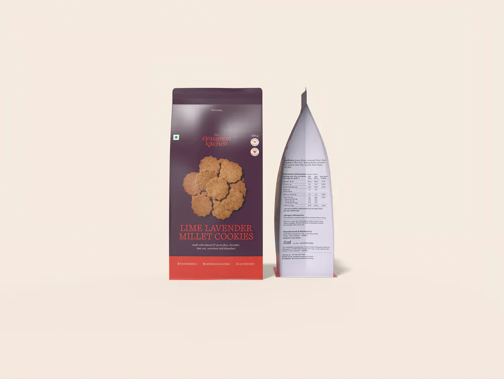 Lime Lavender Millet Cookies