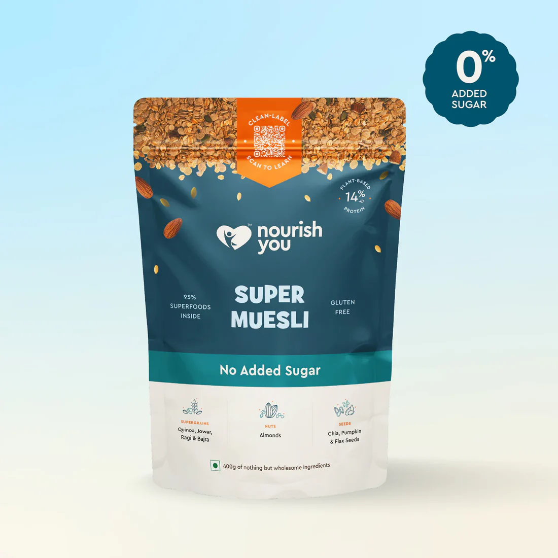 Super Muesli - No Sugar Added - 400g