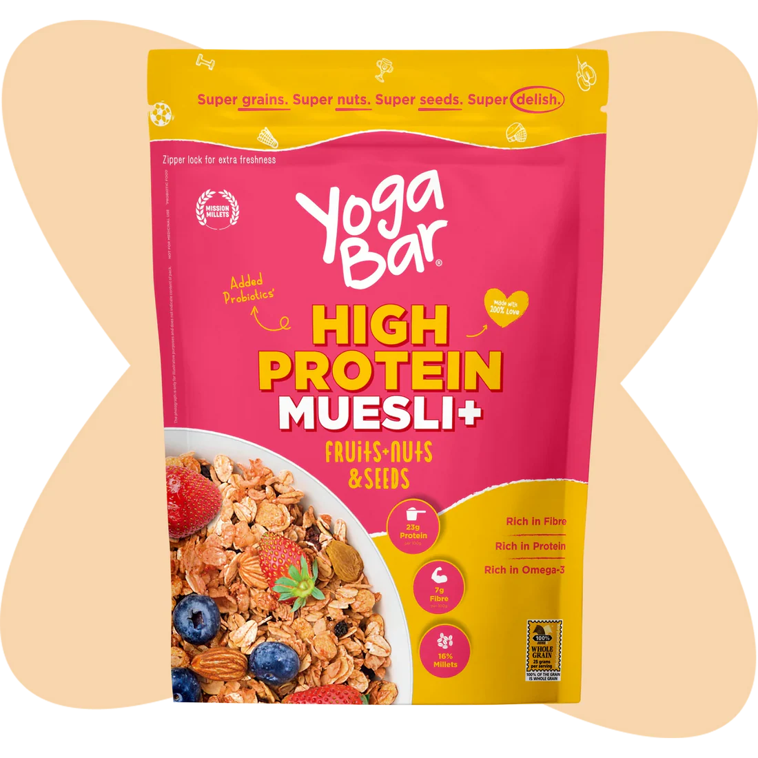 High Protein Muesli - Fruits and Nuts - 350g