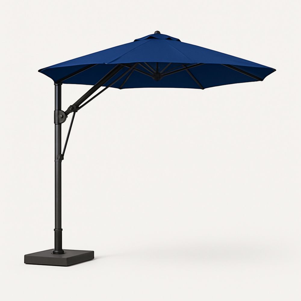 Navy Blue Aluminium Outdoor Cantilever Umbrella 300cm