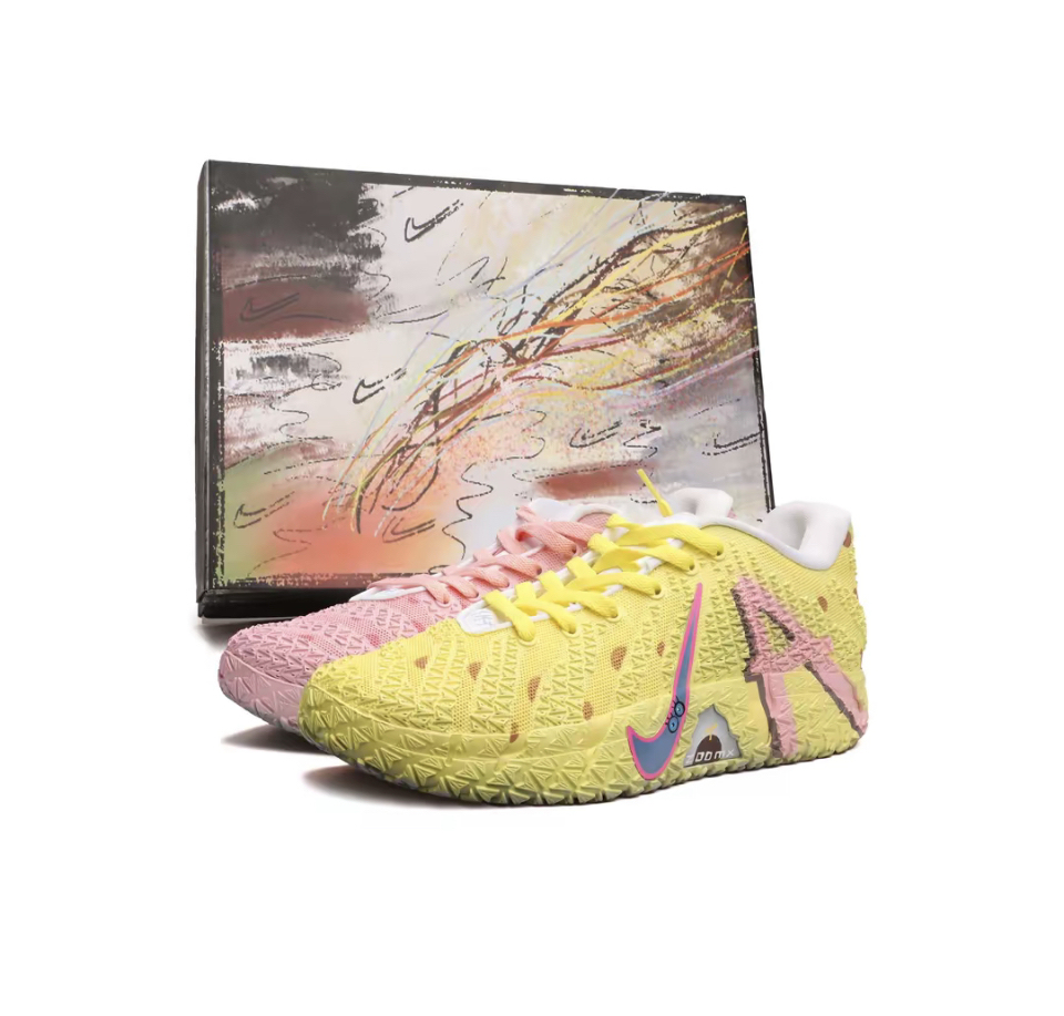 【定制球鞋】 Nike Ja 3 莫蘭特三代 黃粉鴛鴦 菠蘿 卡通 可愛 動漫 時尚 實戰 球鞋神器 百搭舒適 VAM鯊魚 籃球鞋 男女同款