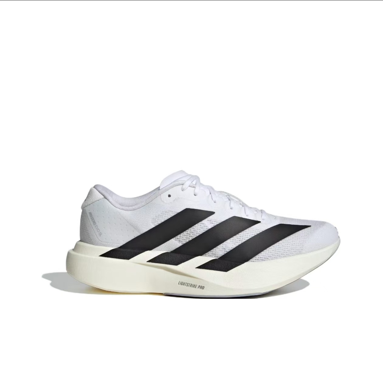 阿迪EVO SL跑鞋白黑