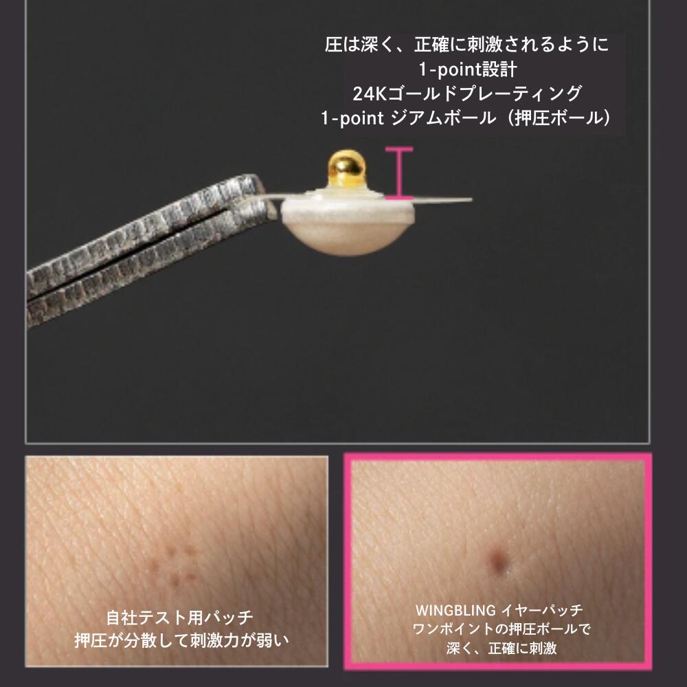 耳つぼ ジュエリー パッチ wingbling ジュエルパッチ   韓国アクセサリー 耳つぼアクセサリー  