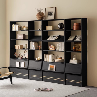 Woody Aura天然木組み合わせ本棚